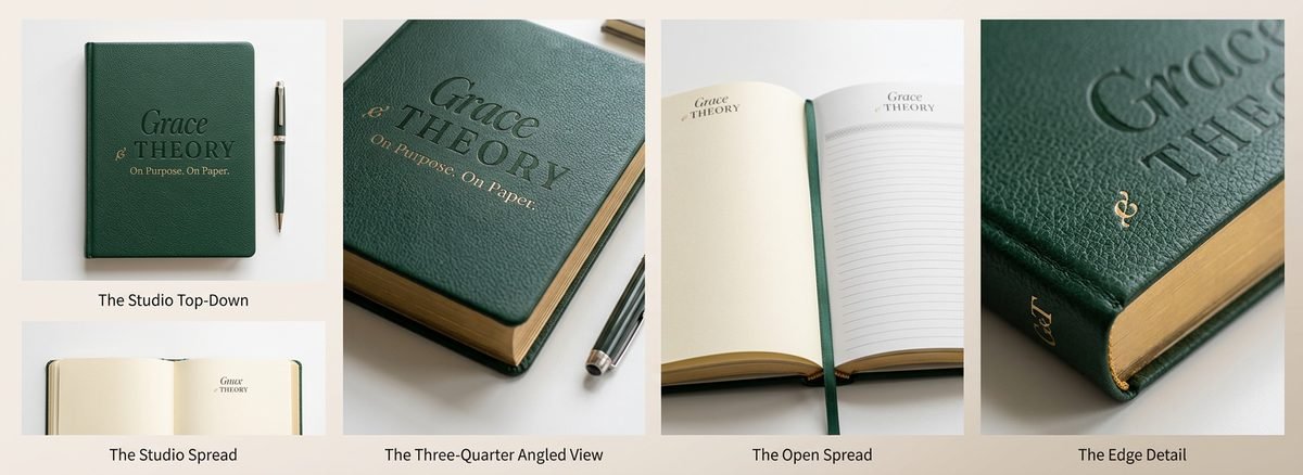 On Purpose journal from multiple angles
